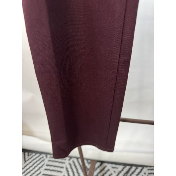 UNIQLO Womens Easy Knit Leggings Pants XL Wine Polyester Cotton Spandex - Picture 7 of 16